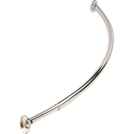 SIMPLE SPACES Shower Rod Curved Chrm 52-72In SD-CSR-CH